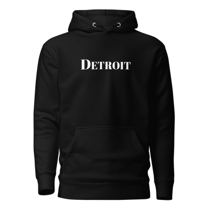 'Detroit' Hoodie (Didone Font) | Unisex Premium - Circumspice Michigan