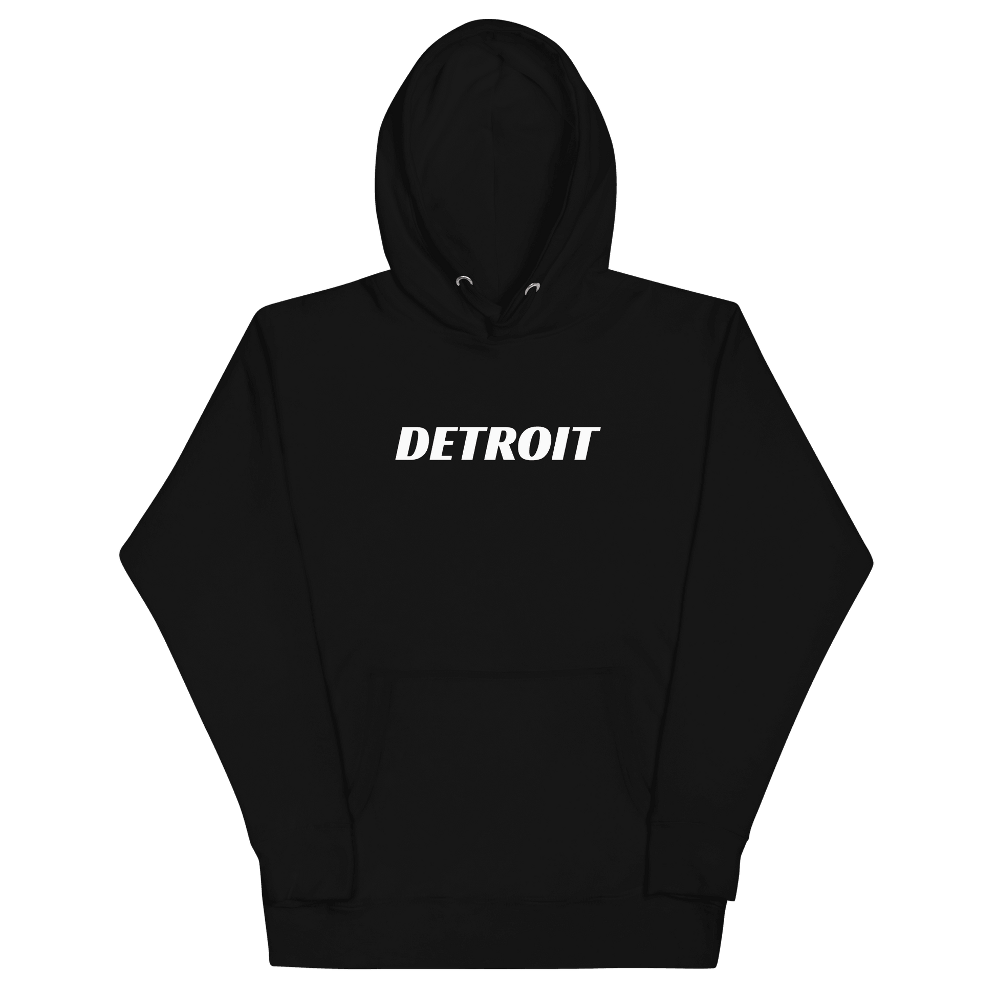 'Detroit' Hoodie (Racing Font) | Unisex Premium - Circumspice Michigan