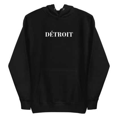 'Détroit' Hoodie (Didone Font) | Unisex Premium - Circumspice Michigan