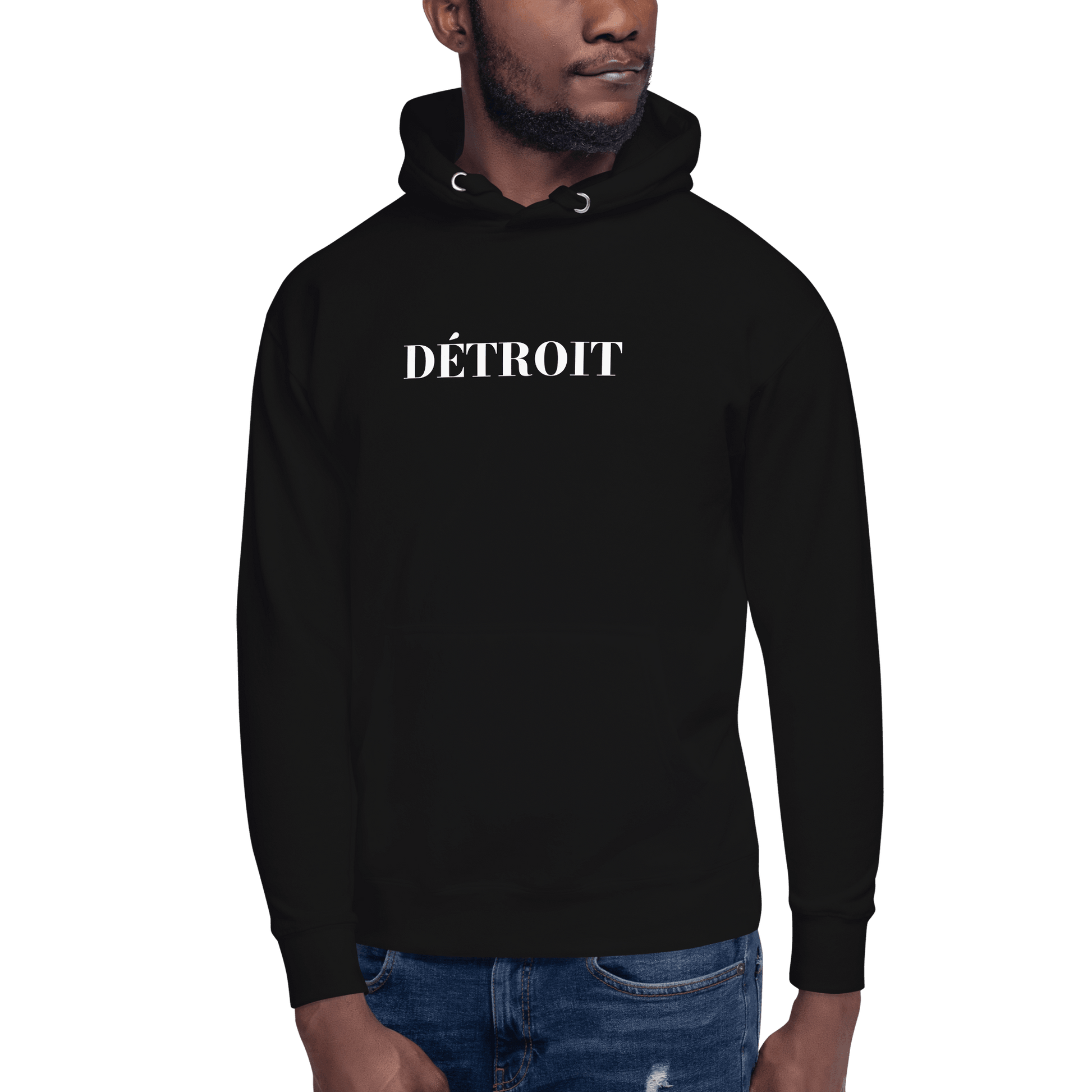 'Détroit' Hoodie (Didone Font) | Unisex Premium - Circumspice Michigan