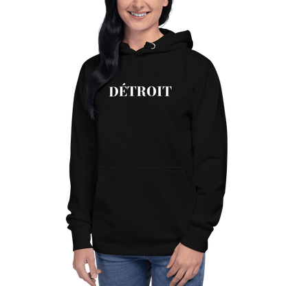 'Détroit' Hoodie (Didone Font) | Unisex Premium - Circumspice Michigan