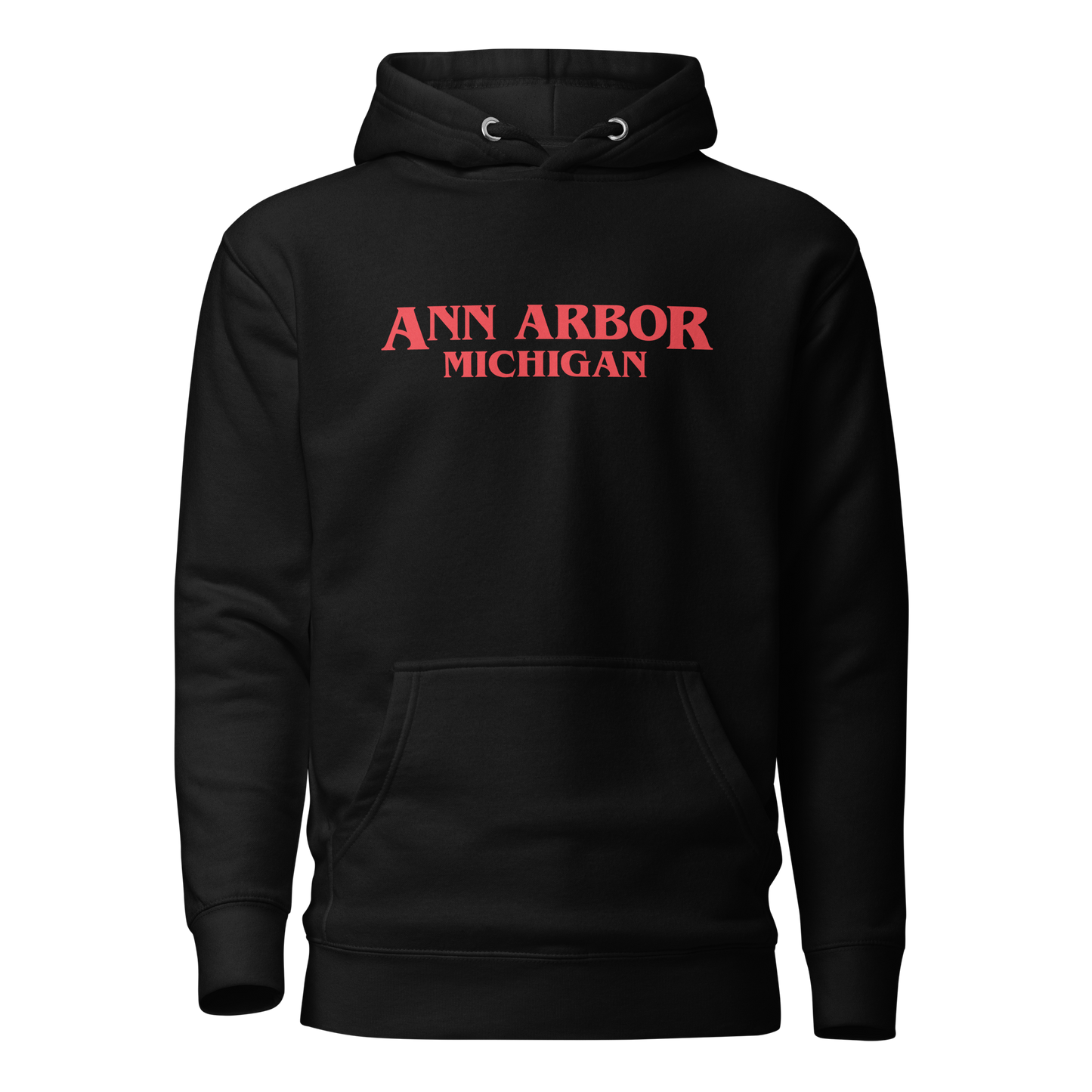 'Ann Arbor Michigan' Unisex Premium Hoodie (1980s Drama Parody)