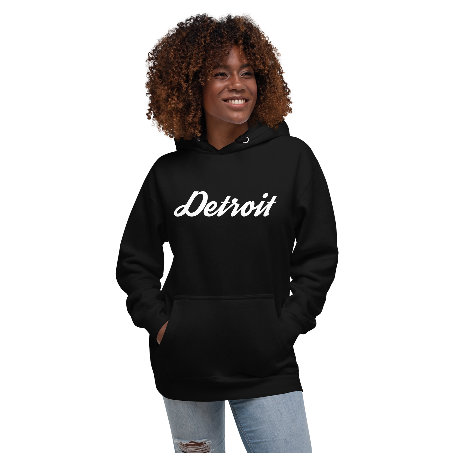 'Detroit' Unisex Premium Hoodie (Script Font)