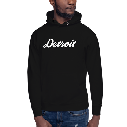 'Detroit' Unisex Premium Hoodie (Script Font)