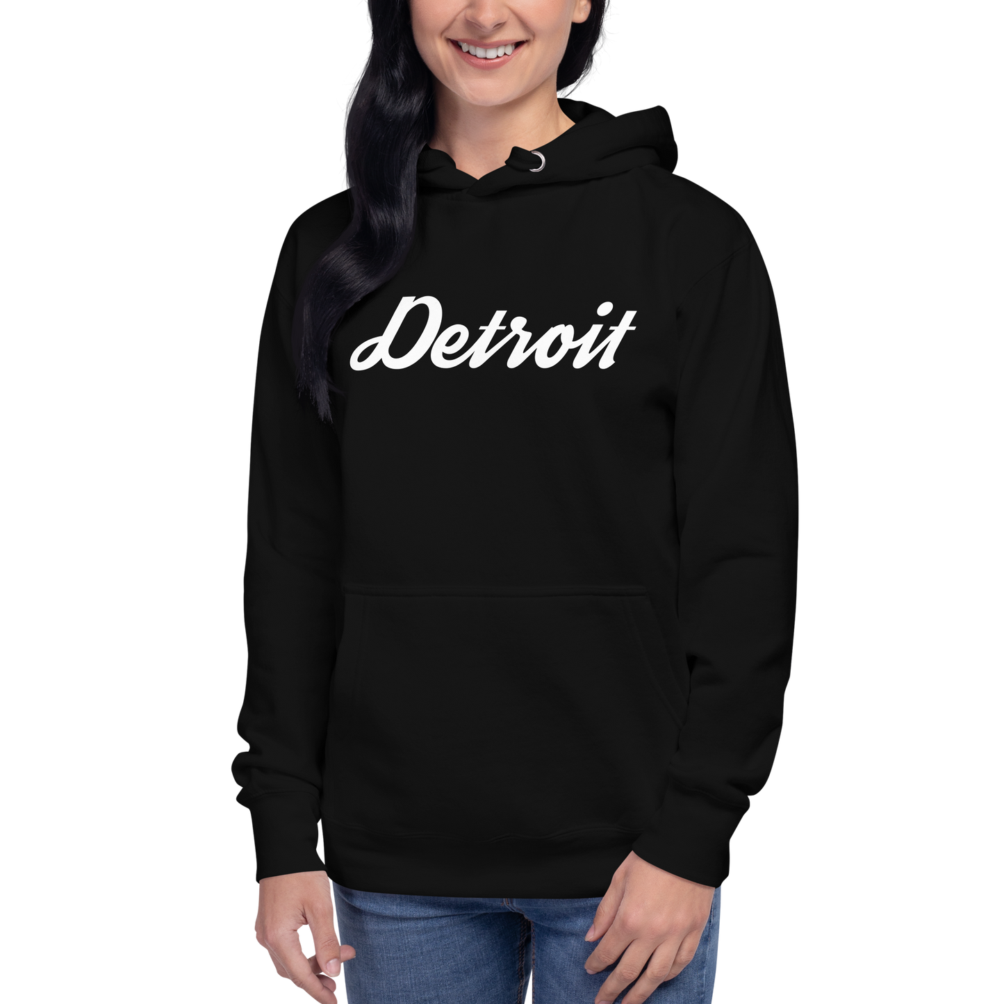 'Detroit' Unisex Premium Hoodie (Script Font)