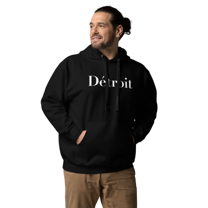 'Détroit' Unisex Premium Hoodie (Didot Font)