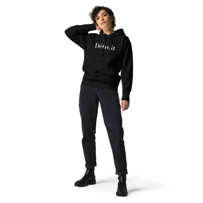 'Détroit' Unisex Premium Hoodie (Didot Font)