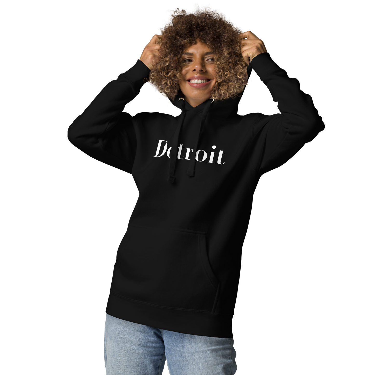 'Détroit' Unisex Premium Hoodie (Didot Font)