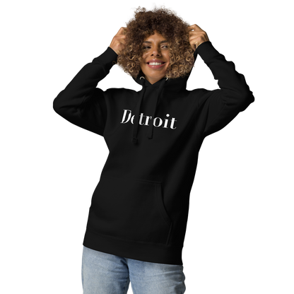 'Détroit' Unisex Premium Hoodie (Didot Font)