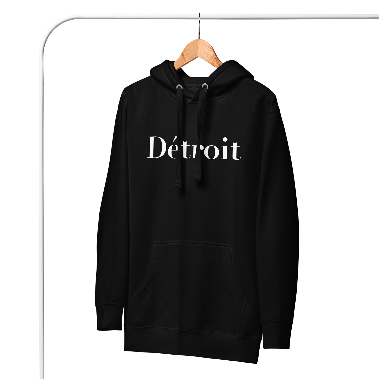 'Détroit' Unisex Premium Hoodie (Didot Font)