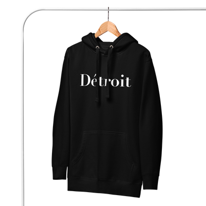 'Détroit' Unisex Premium Hoodie (Didot Font)