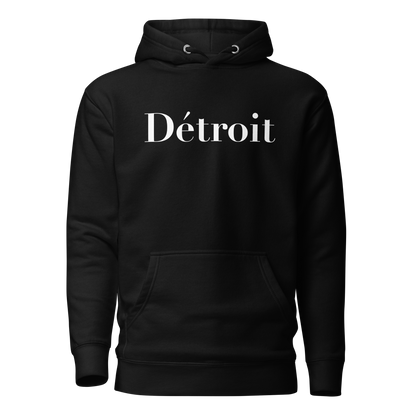 'Détroit' Unisex Premium Hoodie (Didot Font)