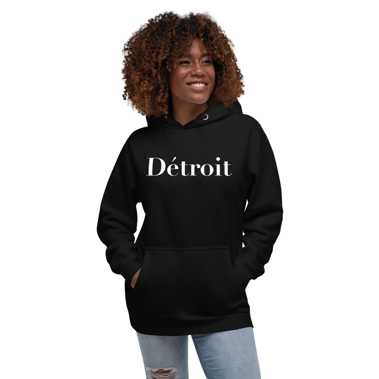 'Détroit' Unisex Premium Hoodie (Didot Font)