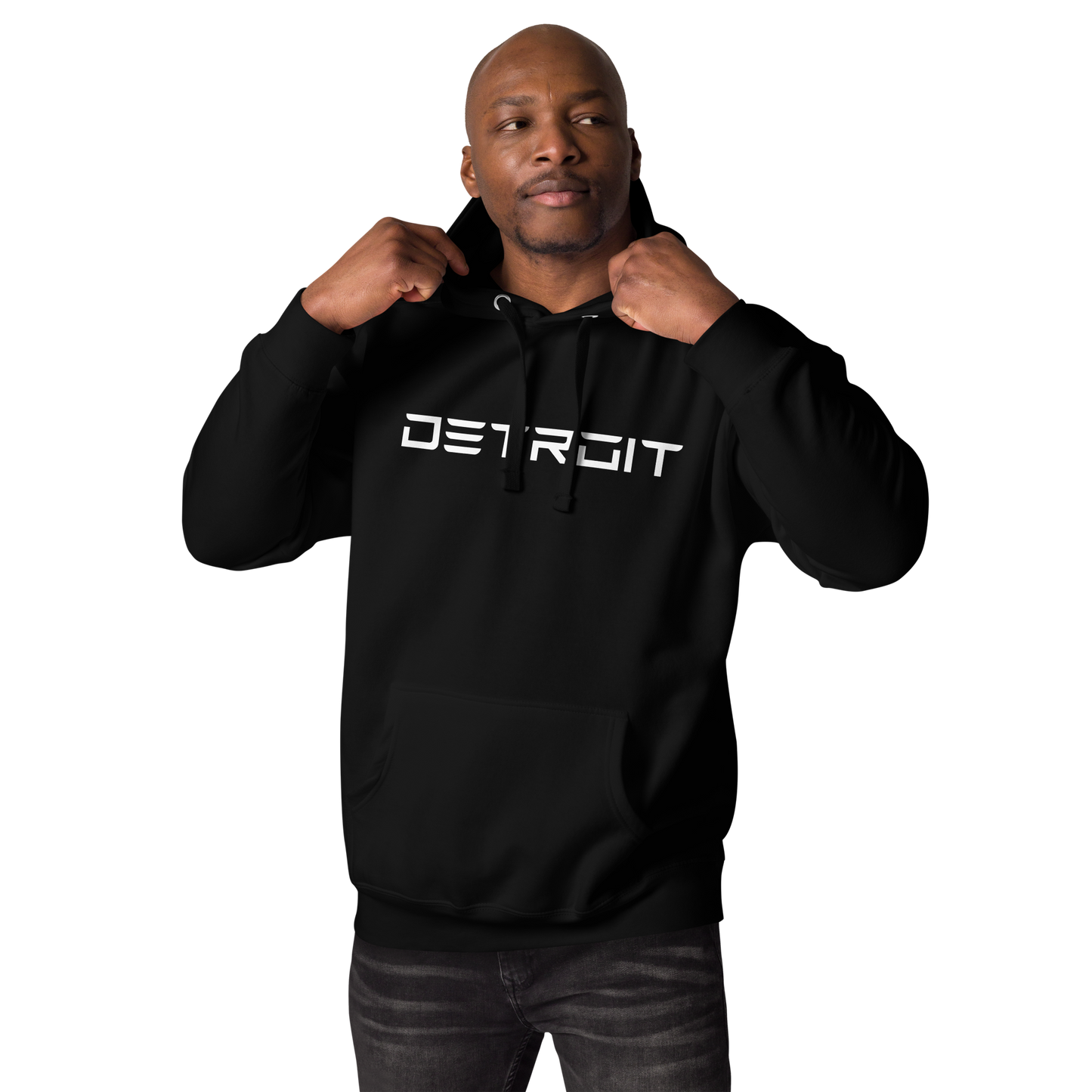 'Detroit' Unisex Premium Hoodie (Electric Font)