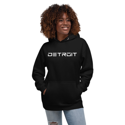 'Detroit' Unisex Premium Hoodie (Electric Font)