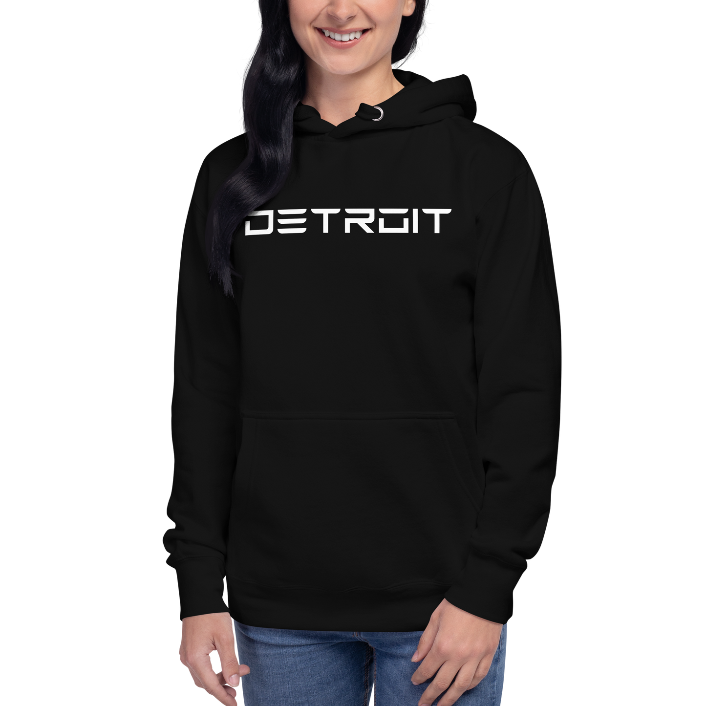 'Detroit' Unisex Premium Hoodie (Electric Font)