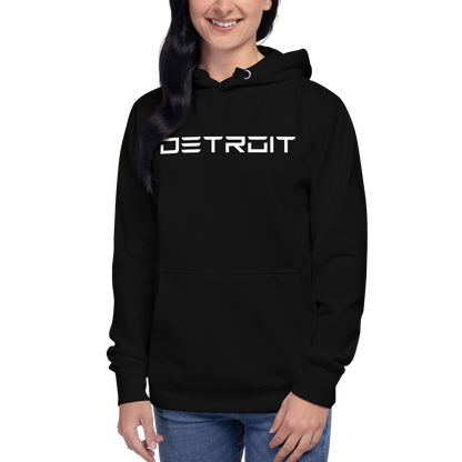 'Detroit' Unisex Premium Hoodie (Electric Font)