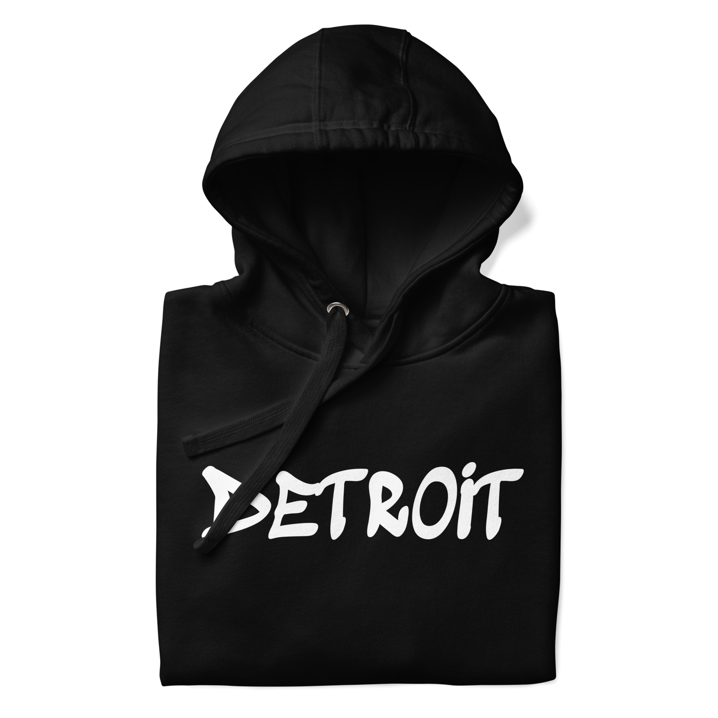 'Detroit' Unisex Premium Hoodie (1980s Hip Hop Font)