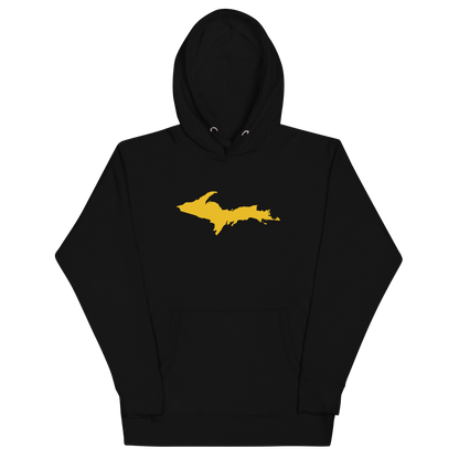 Upper Peninsula Hoodie (w/ Gold UP Outline) | Unisex Premium