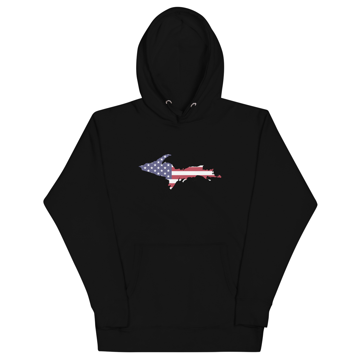 Michigan Upper Peninsula Hoodie (w/ UP USA Flag Outline) | Unisex Premium