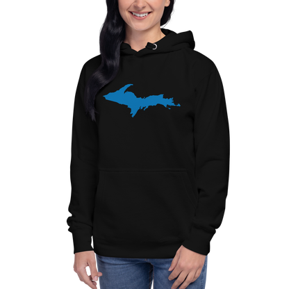 Michigan Upper Peninsula Hoodie (w/ Azure UP Outline) | Unisex Premium