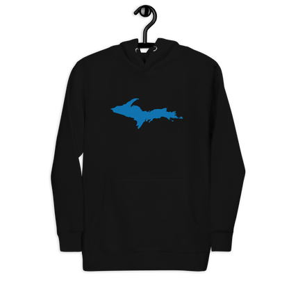 Michigan Upper Peninsula Hoodie (w/ Azure UP Outline) | Unisex Premium