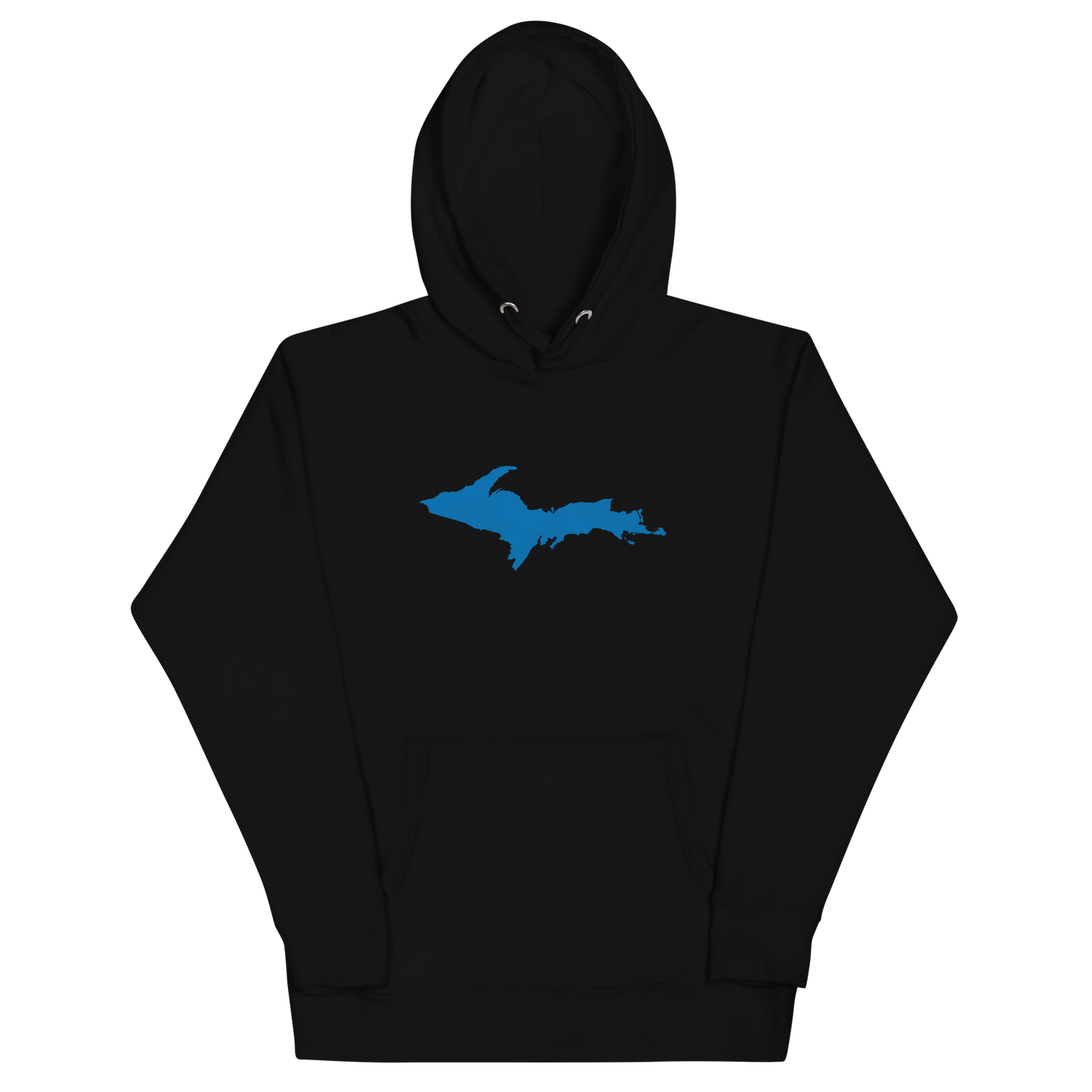 Michigan Upper Peninsula Hoodie (w/ Azure UP Outline) | Unisex Premium