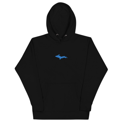 Michigan Upper Peninsula Hoodie (w/ Embroidered Azure UP Outline) | Unisex Premium