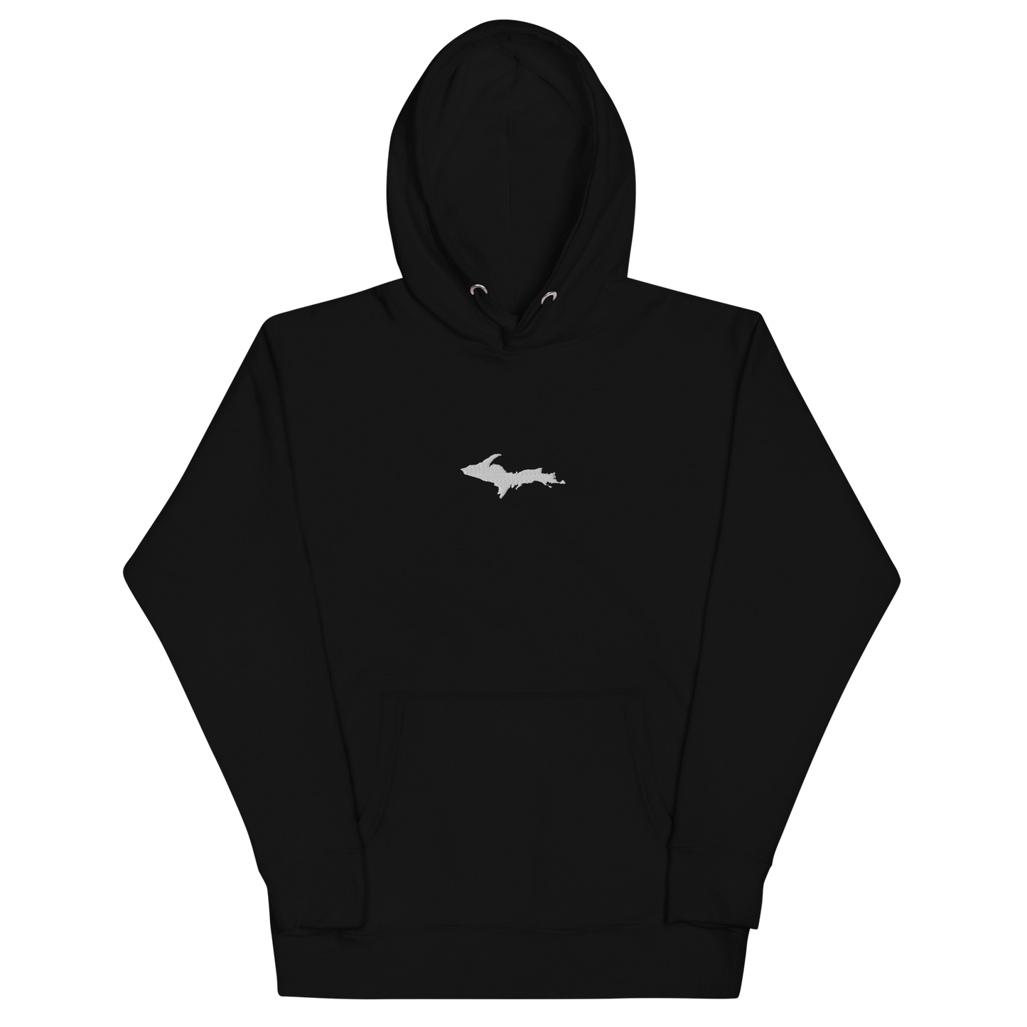 Michigan Upper Peninsula Hoodie (w/ Embroidered UP Outline) | Unisex Premium