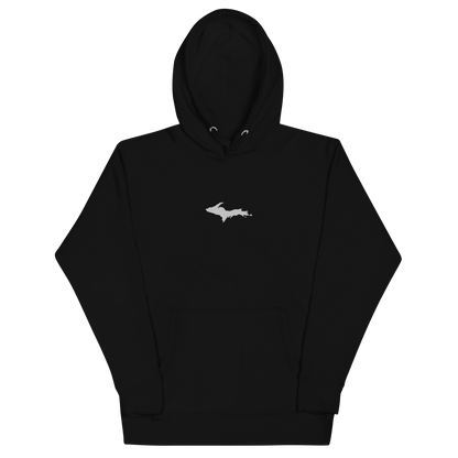 Michigan Upper Peninsula Hoodie (w/ Embroidered UP Outline) | Unisex Premium