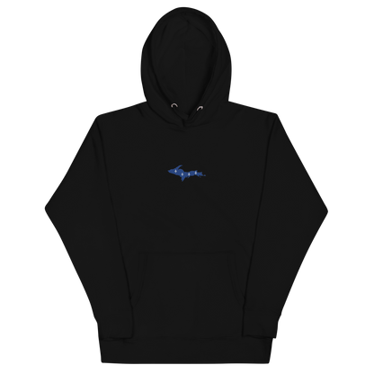 Michigan Upper Peninsula Hoodie (w/ Embroidered UP Quebec Flag Outline) | Unisex Premium