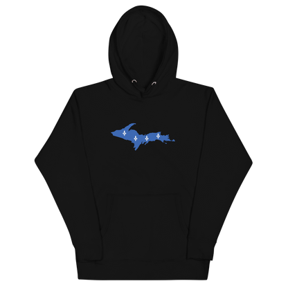 Michigan Upper Peninsula Hoodie (w/ UP Quebec Flag Outline) | Unisex Premium