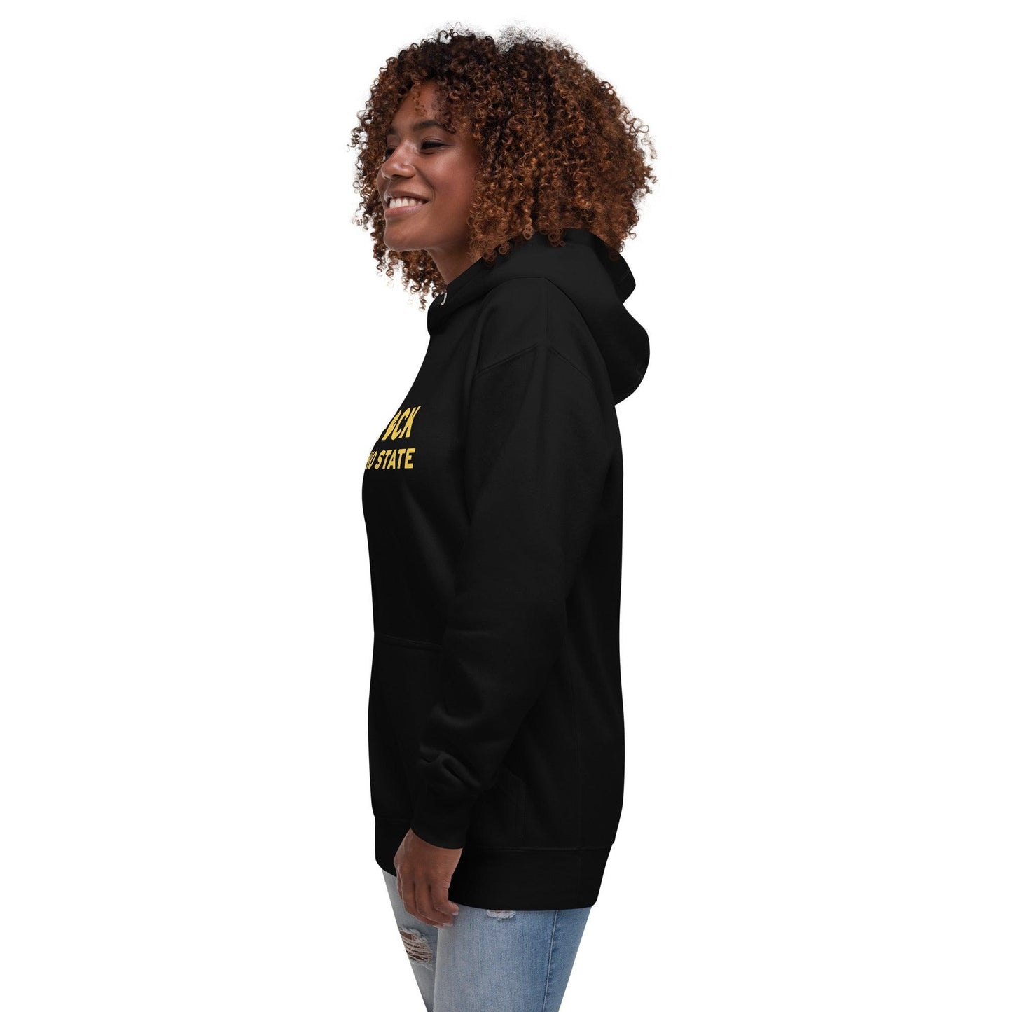 'F*ck Ohio State' Hoodie (Gold Type w/ Lower Peninsula Outline ) | Unisex Premium - Circumspice Michigan