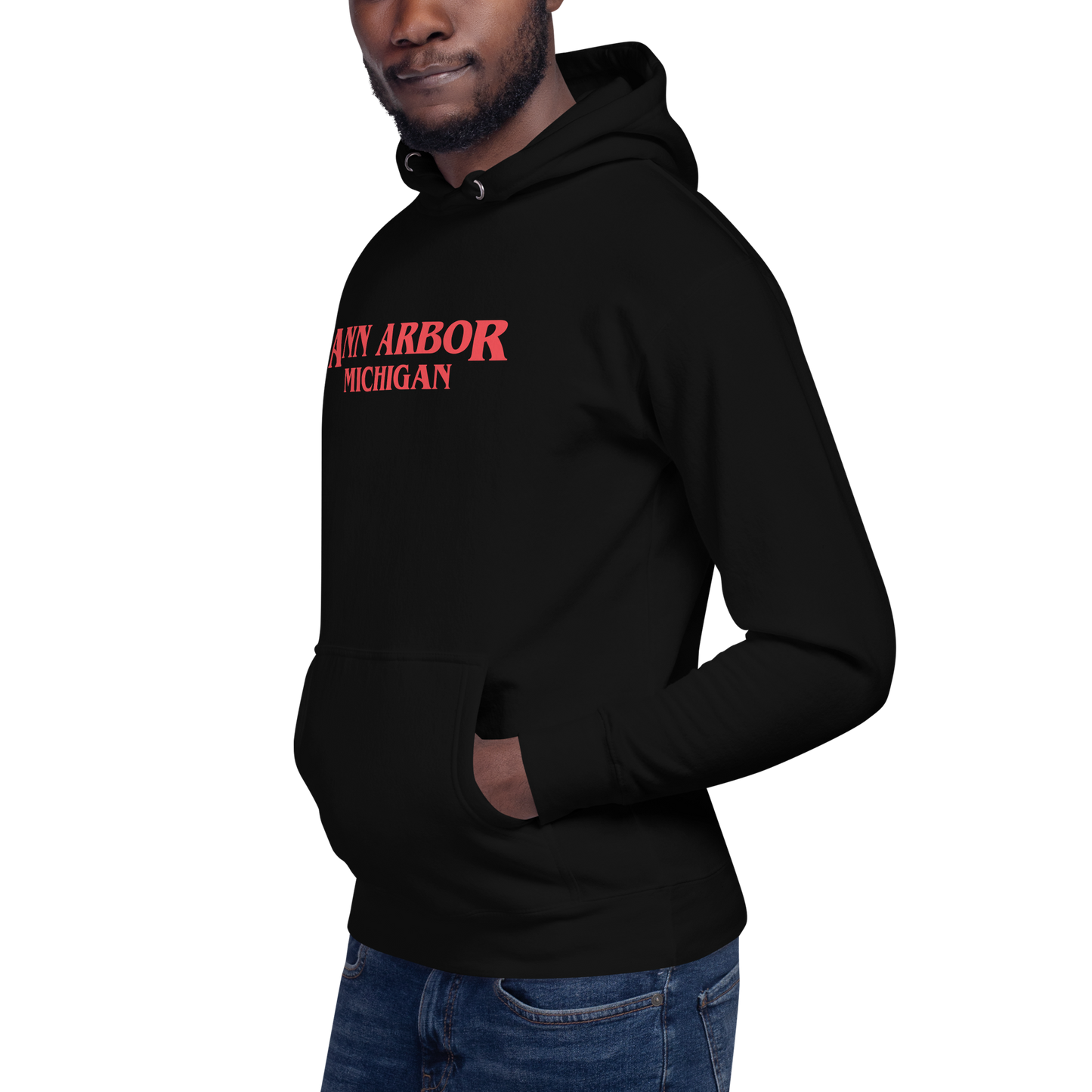 'Ann Arbor Michigan' Unisex Premium Hoodie (1980s Drama Parody)