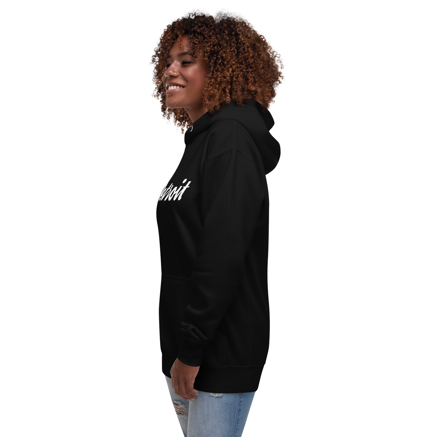 'Detroit' Unisex Premium Hoodie (Script Font)