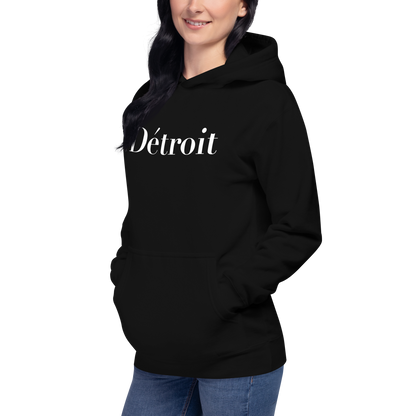 'Détroit' Unisex Premium Hoodie (Didot Font)