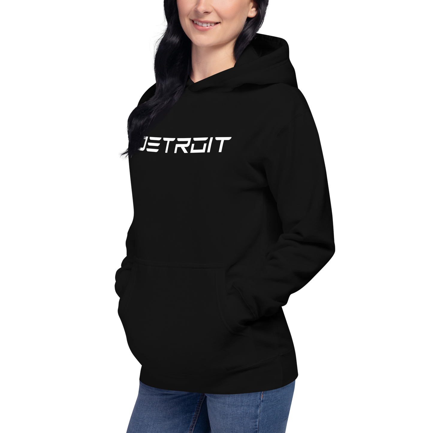 'Detroit' Unisex Premium Hoodie (Electric Font)