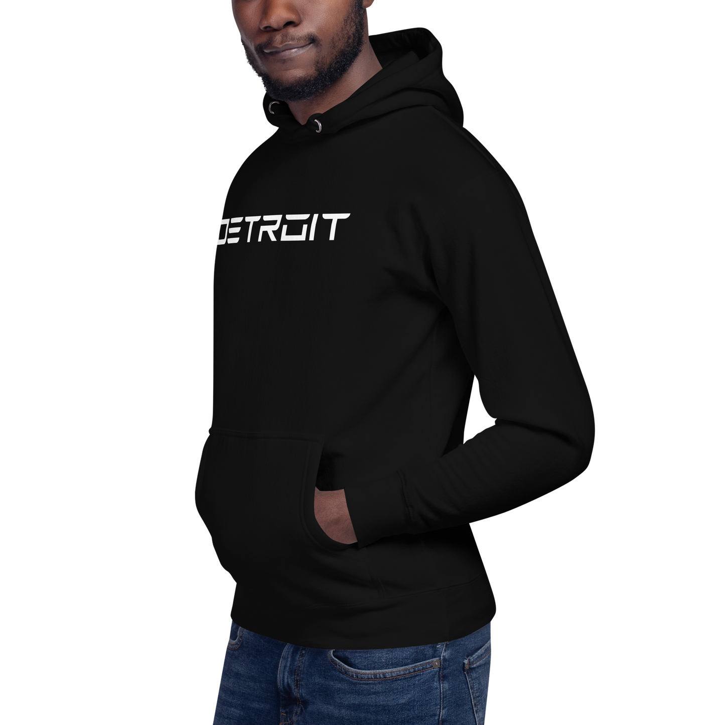 'Detroit' Unisex Premium Hoodie (Electric Font)