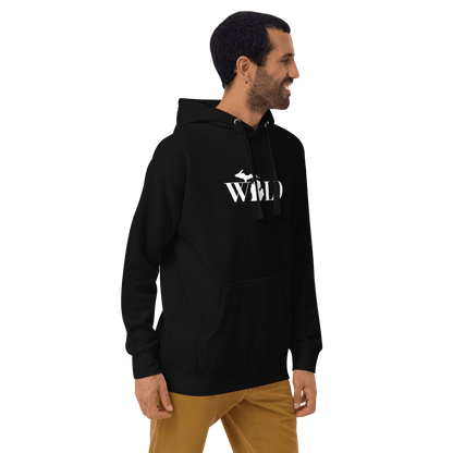 Michigan 'Wild' Hoodie (Didone Font w/ MI Outline) | Unisex Premium - Circumspice Michigan