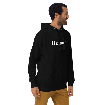 'Detroit' Hoodie (Didone Font) | Unisex Premium - Circumspice Michigan