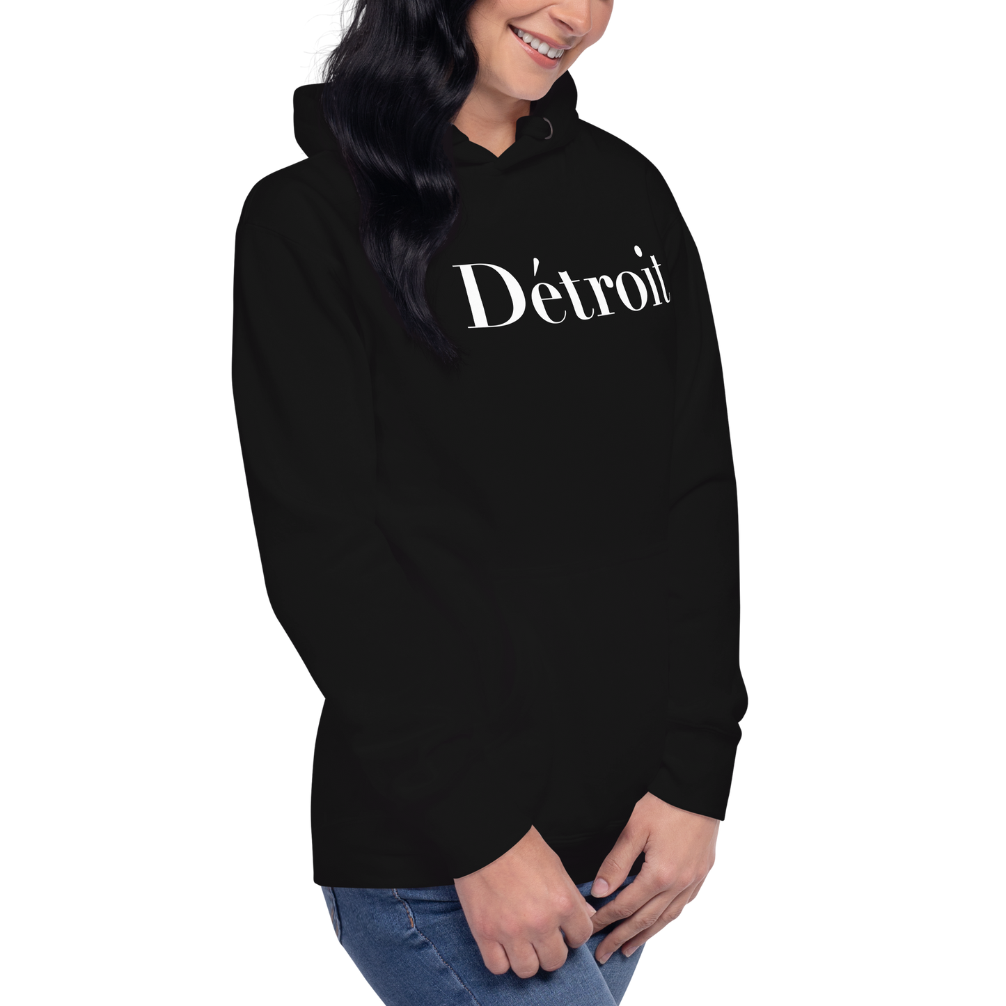 'Détroit' Unisex Premium Hoodie (Didot Font)