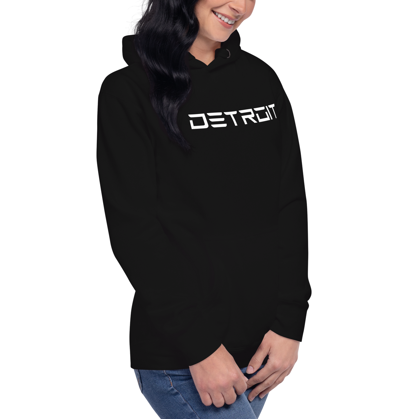 'Detroit' Unisex Premium Hoodie (Electric Font)