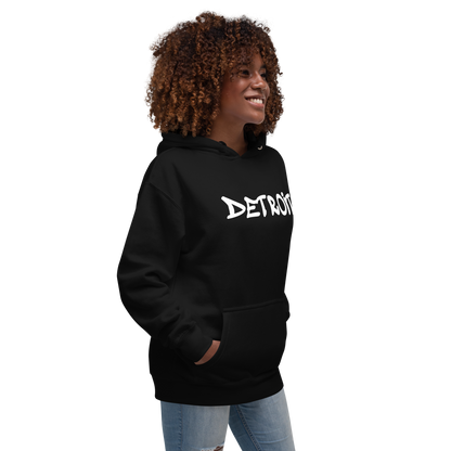 'Detroit' Unisex Premium Hoodie (1980s Hip Hop Font)