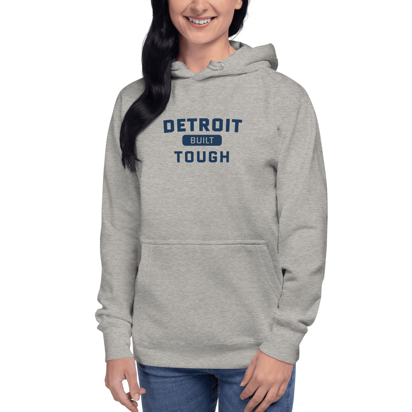 'Built Detroit Tough' Hoodie | Unisex Premium - Circumspice Michigan