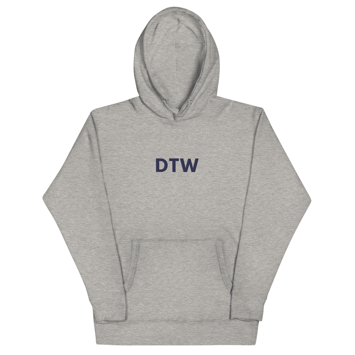 Detroit 'DTW' Premium Hoodie |  Unisex Embroidered - Circumspice Michigan