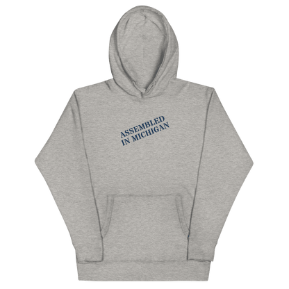 'Assembled in Michigan' Hoodie | Unisex Premium - Circumspice Michigan