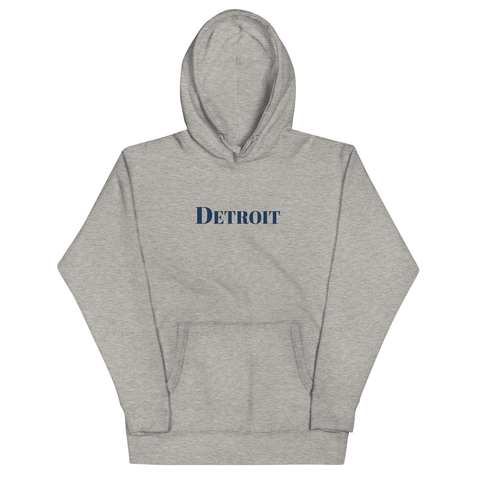 'Detroit' Hoodie (Didone Font) | Unisex Premium - Circumspice Michigan