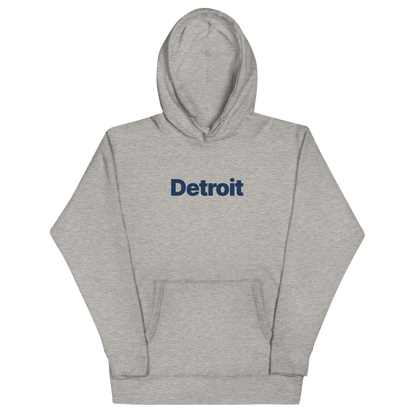 'Detroit' Hoodie (Swiss Sans Font) | Unisex Premium - Circumspice Michigan