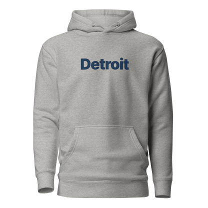 'Detroit' Hoodie (Swiss Sans Font) | Unisex Premium - Circumspice Michigan