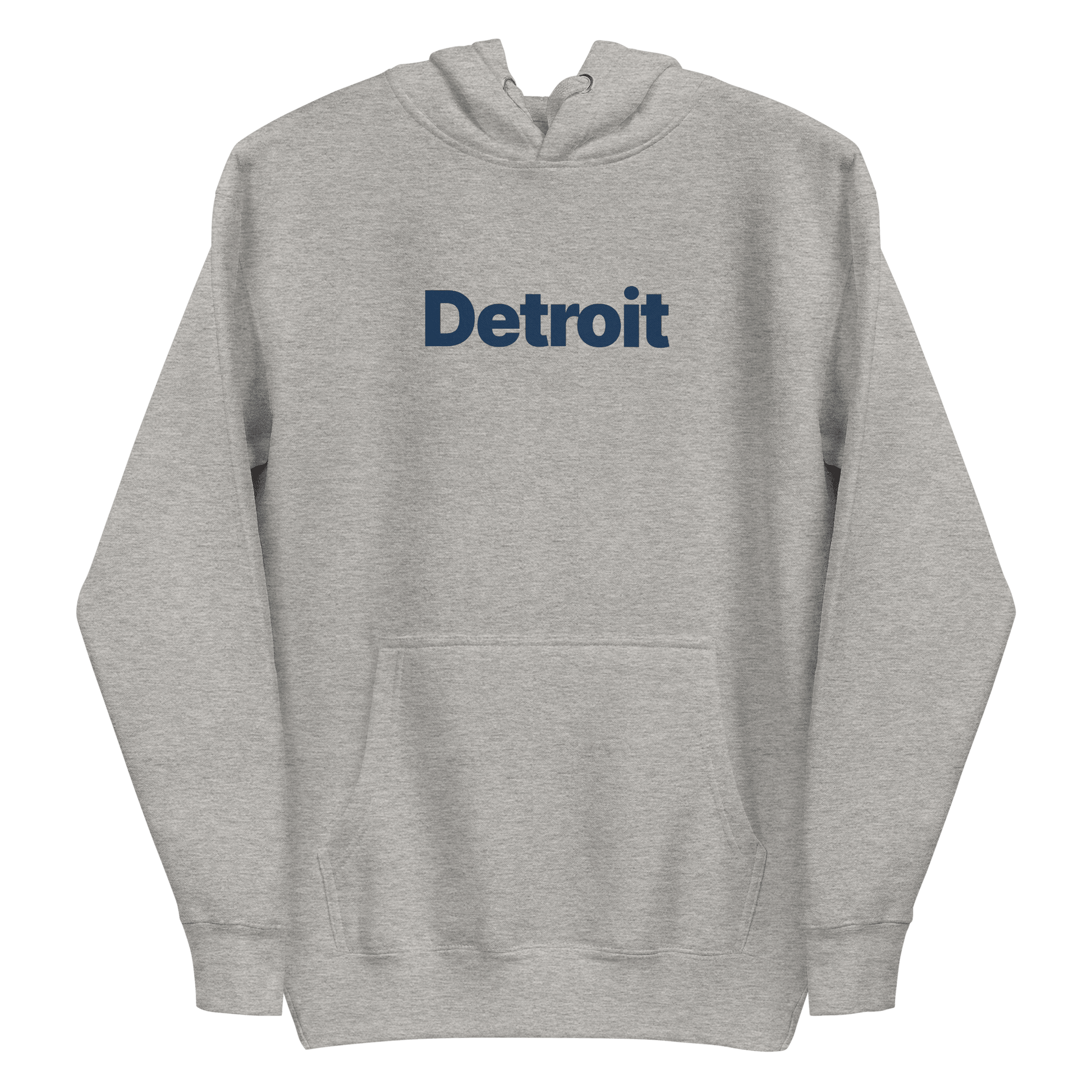 'Detroit' Hoodie (Swiss Sans Font) | Unisex Premium - Circumspice Michigan